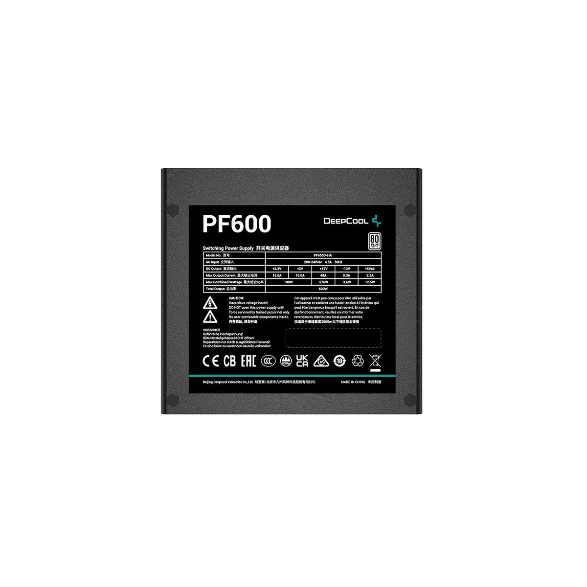 Fuente de Alimentación DEEPCOOL R-PF600D-HA0B-EU ATX 600 W 80 PLUS