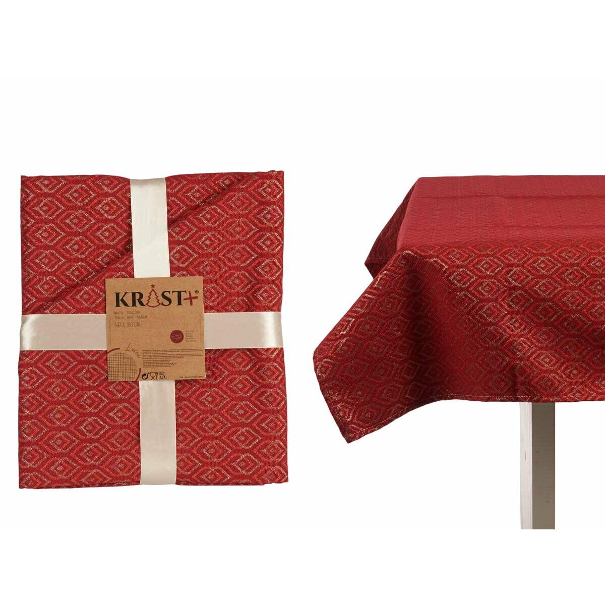 Mantel Rombos Rojo 180 x 140 cm (6 Unidades)