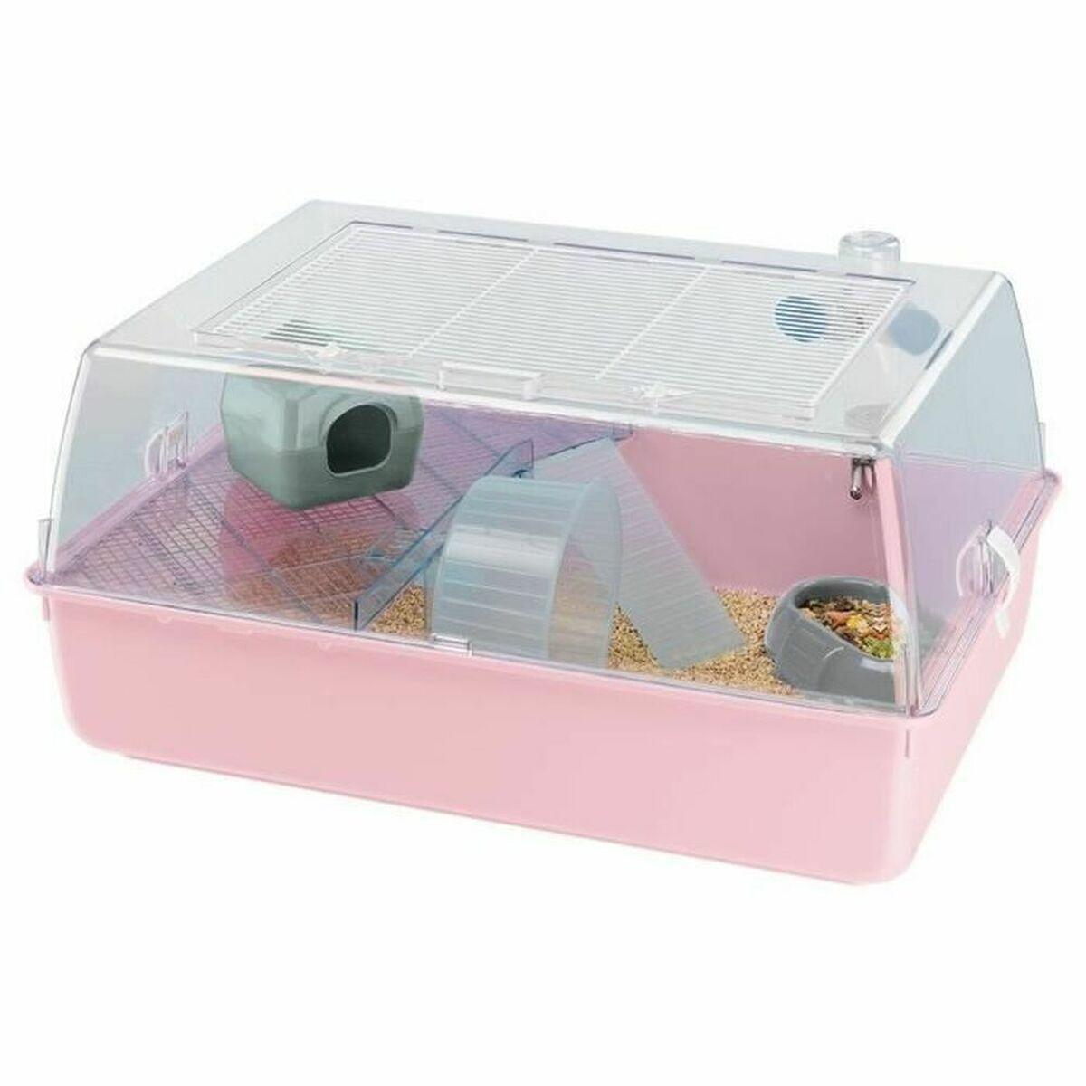 Jaula Ferplast Mini Duna Hámster Rosa Plástico