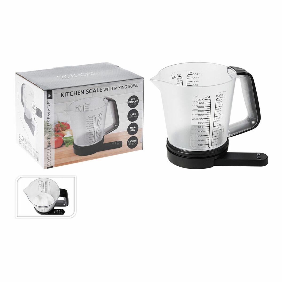 Báscula de Cocina Excellent Houseware Jarra 1,2 L