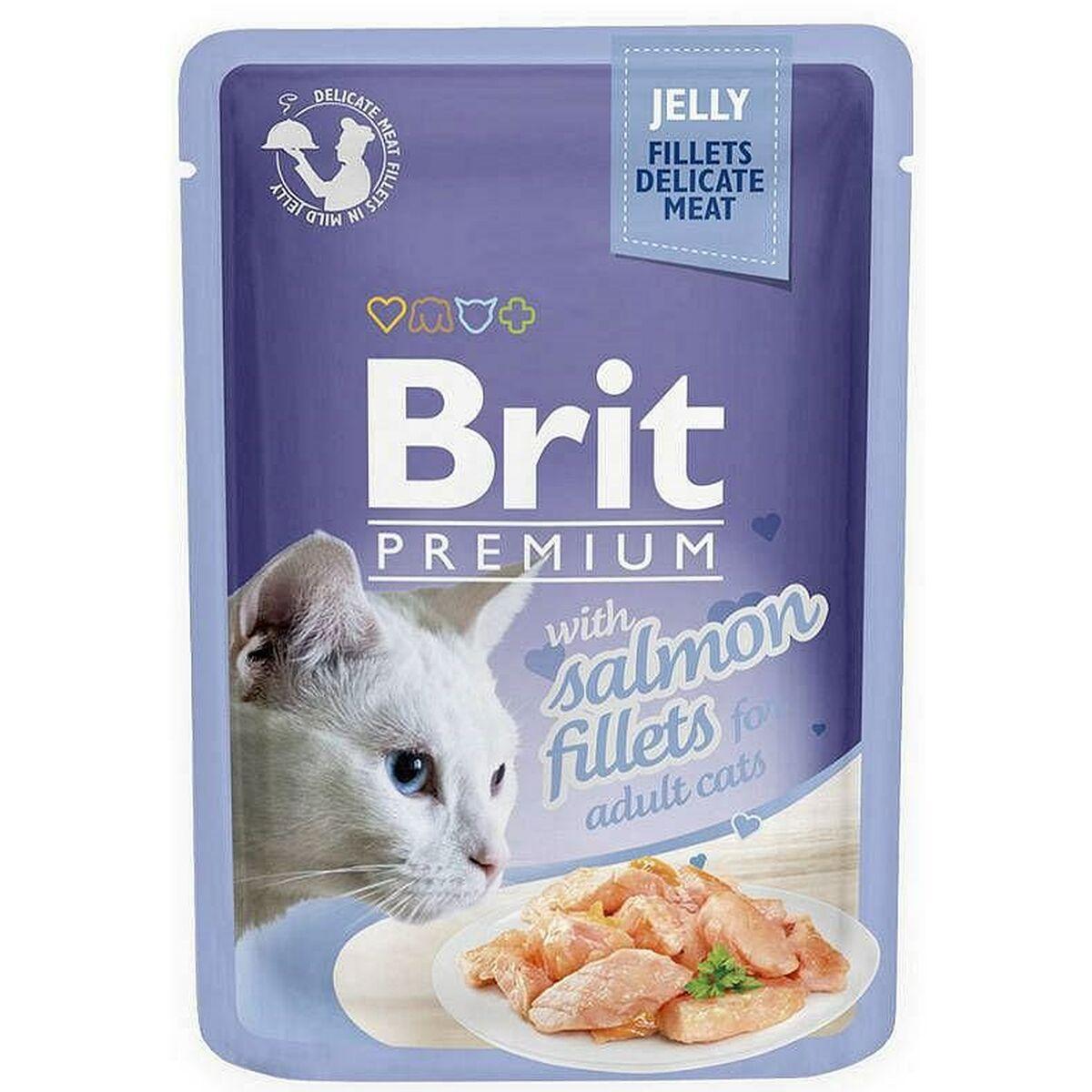 Comida para gato Brit Premium Pollo Salmón Ternera 12 x 85 g