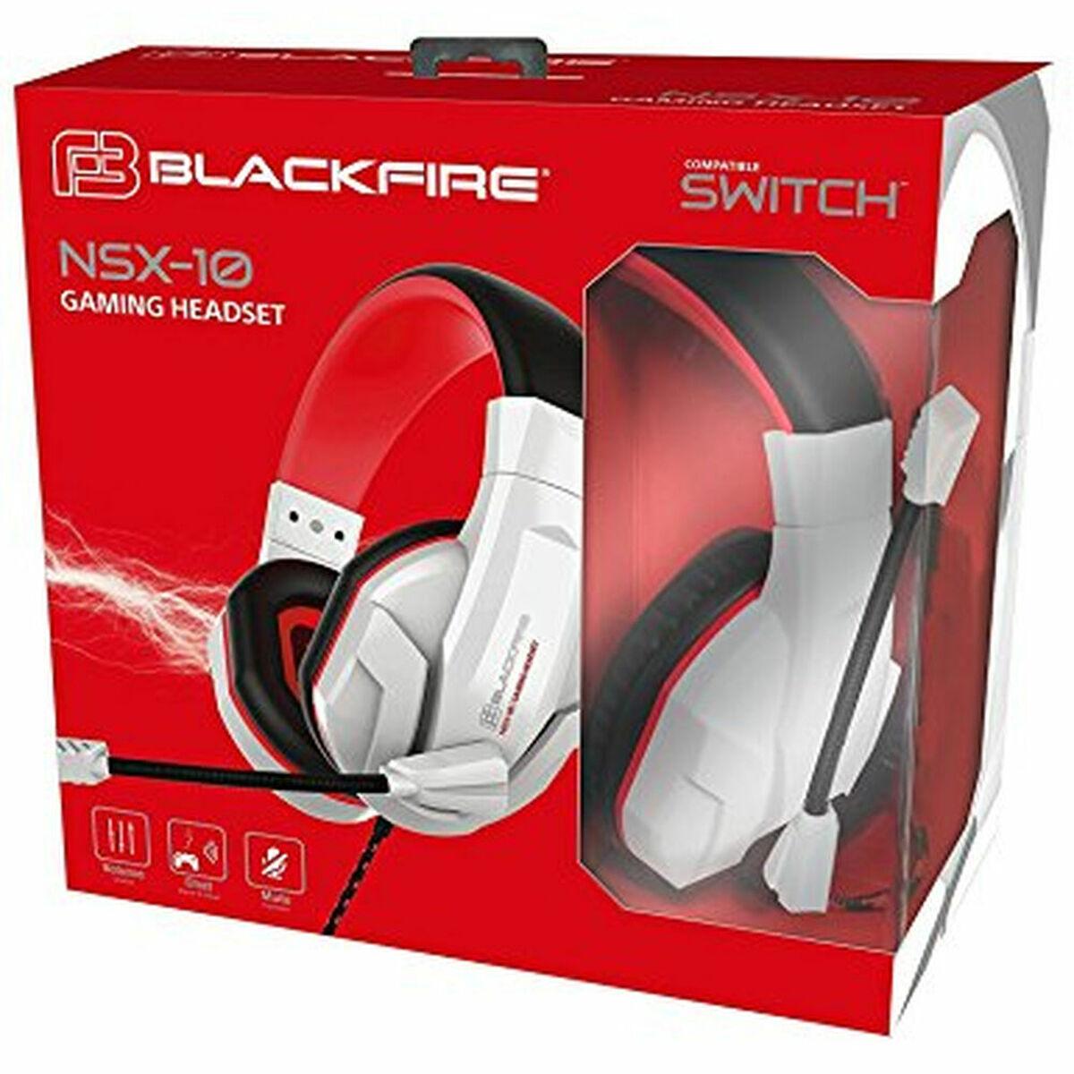Auriculares con Micrófono Ardistel Blackfire NSX-10 Blanco Negro