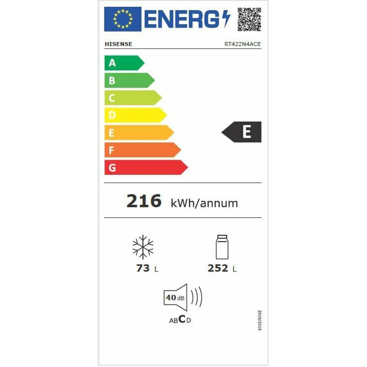 Frigorífico Hisense RT422N4ACE Gris