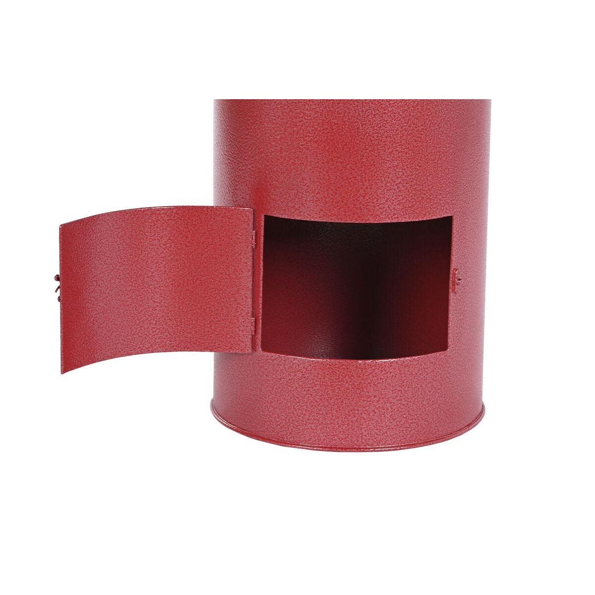 Adorno Navideño DKD Home Decor Buzón Blanco Negro Rojo Verde Metal 41,5 x 41,5 x 78 cm