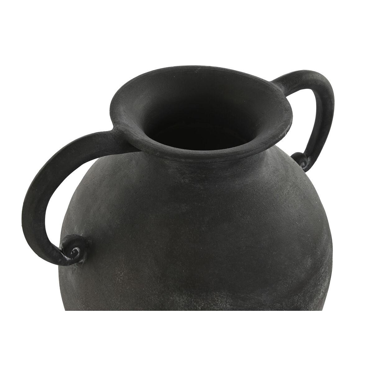 Jarrón Home ESPRIT Gris Gris oscuro Terracota Oriental 31 x 26 x 48 cm