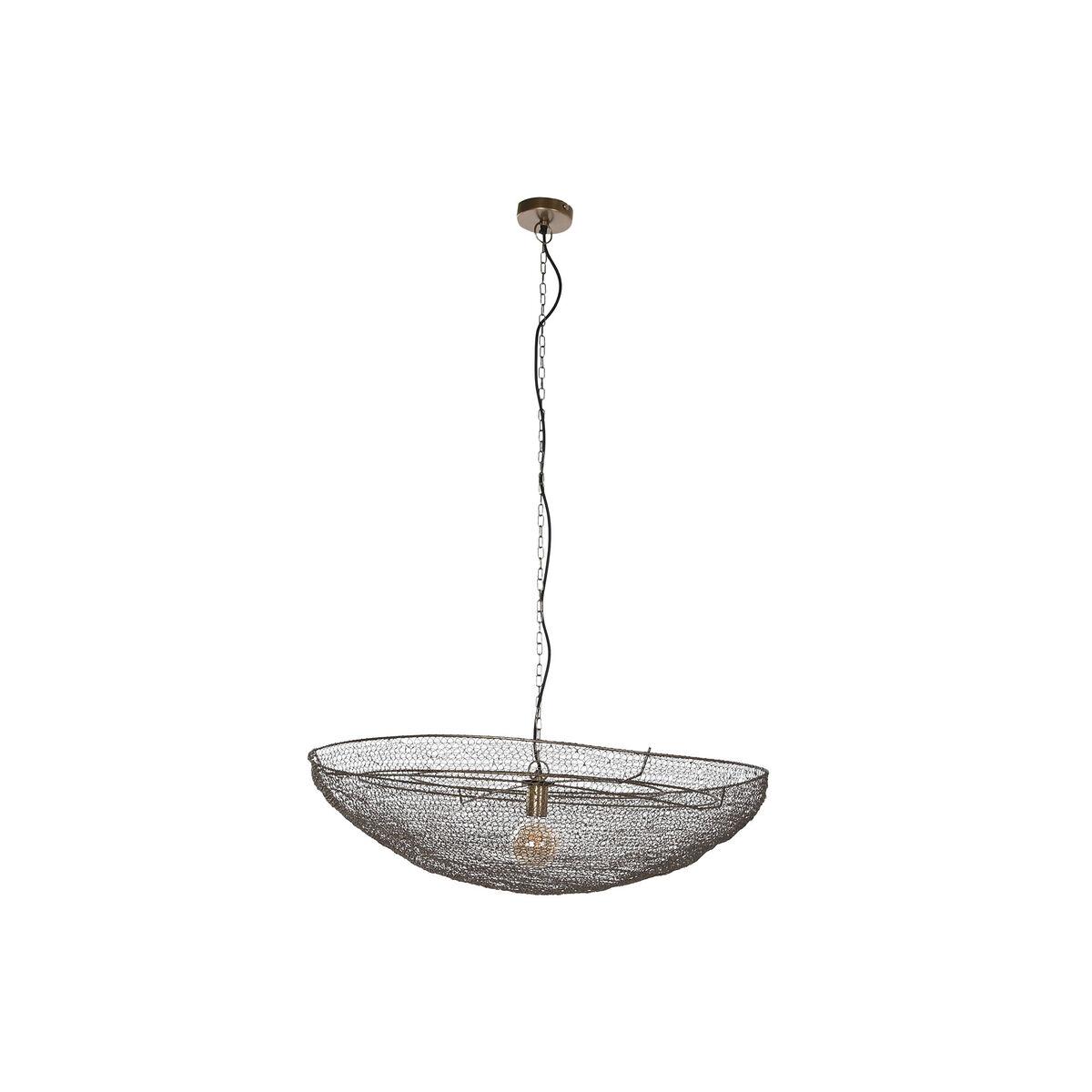 Lámpara de Techo Home ESPRIT Cobre Metal Hierro 50 W 90 x 90 x 20 cm