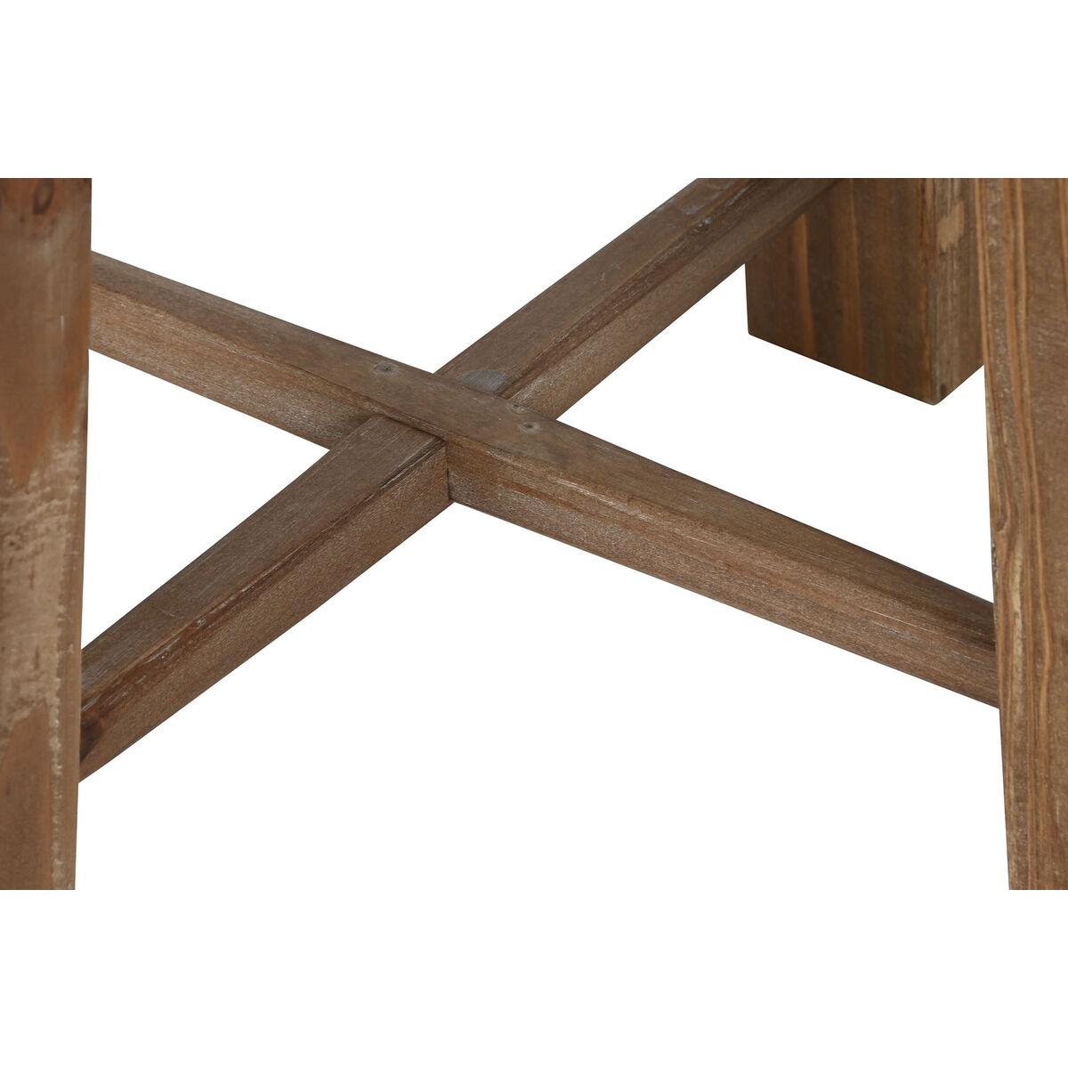 Mesita Auxiliar Home ESPRIT Marrón Abeto Madera MDF 60 x 60 x 45 cm