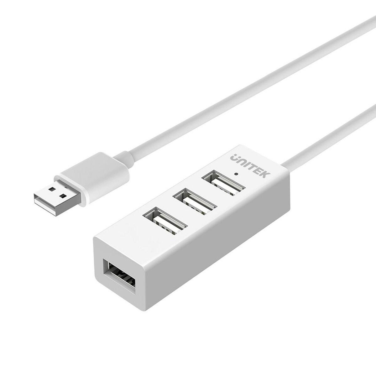 Hub USB 3 Puertos Unitek Y-2146 Blanco