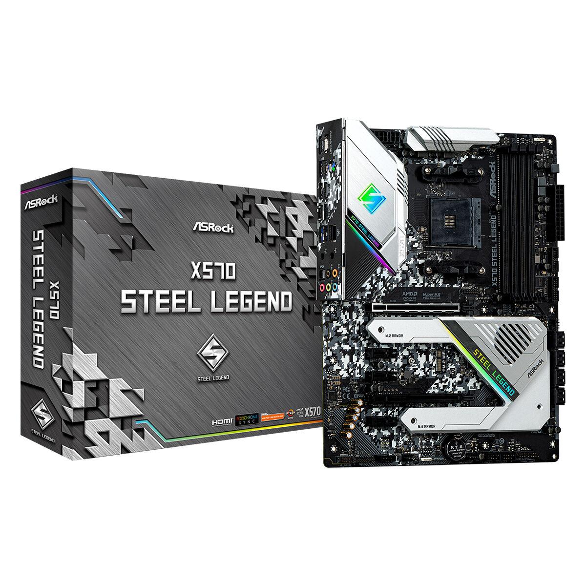 Placa Base ASRock X570 Steel Legend AMD X570 AMD AM4