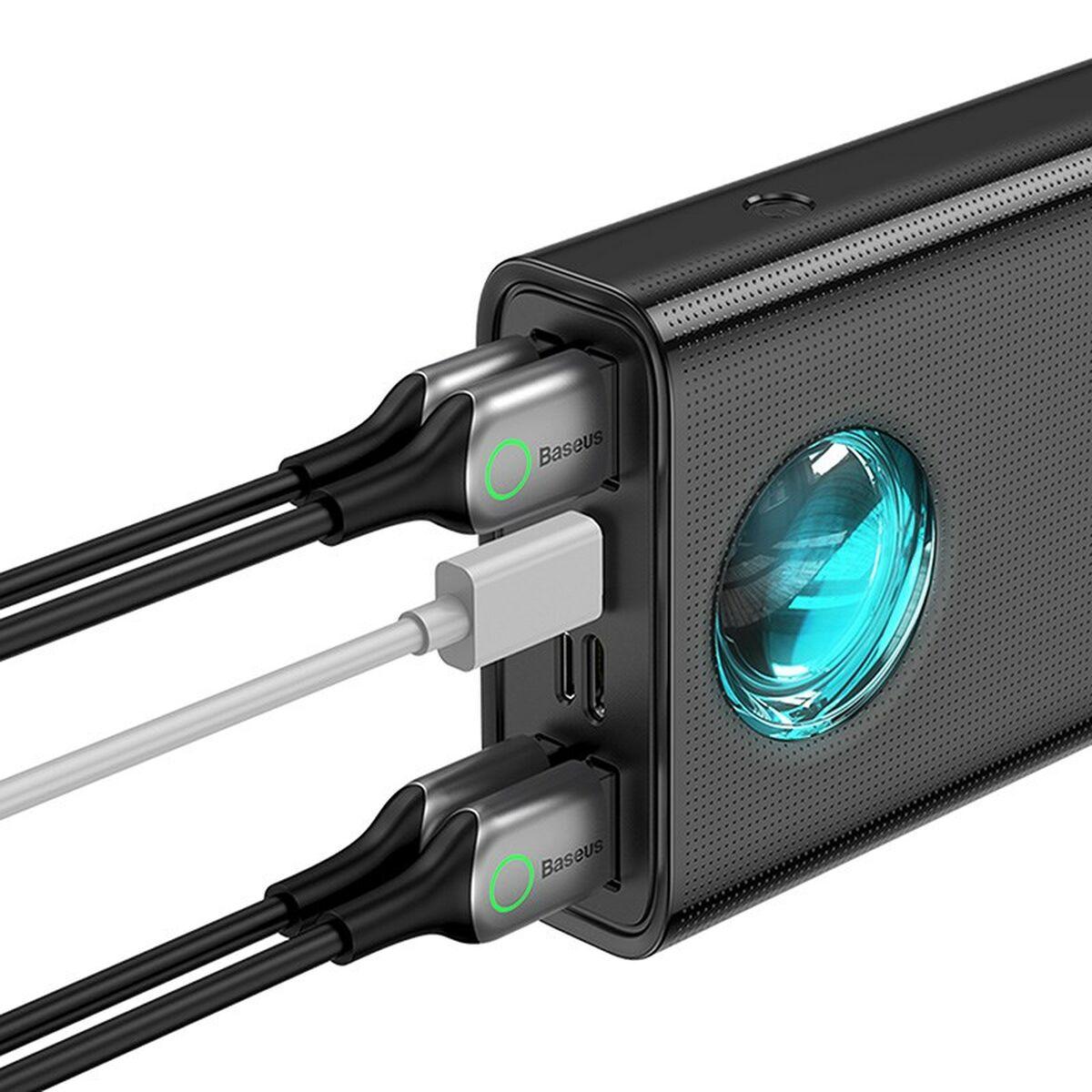 Power Bank Baseus AMBILIGHT Blanco Negro 30000 mAh