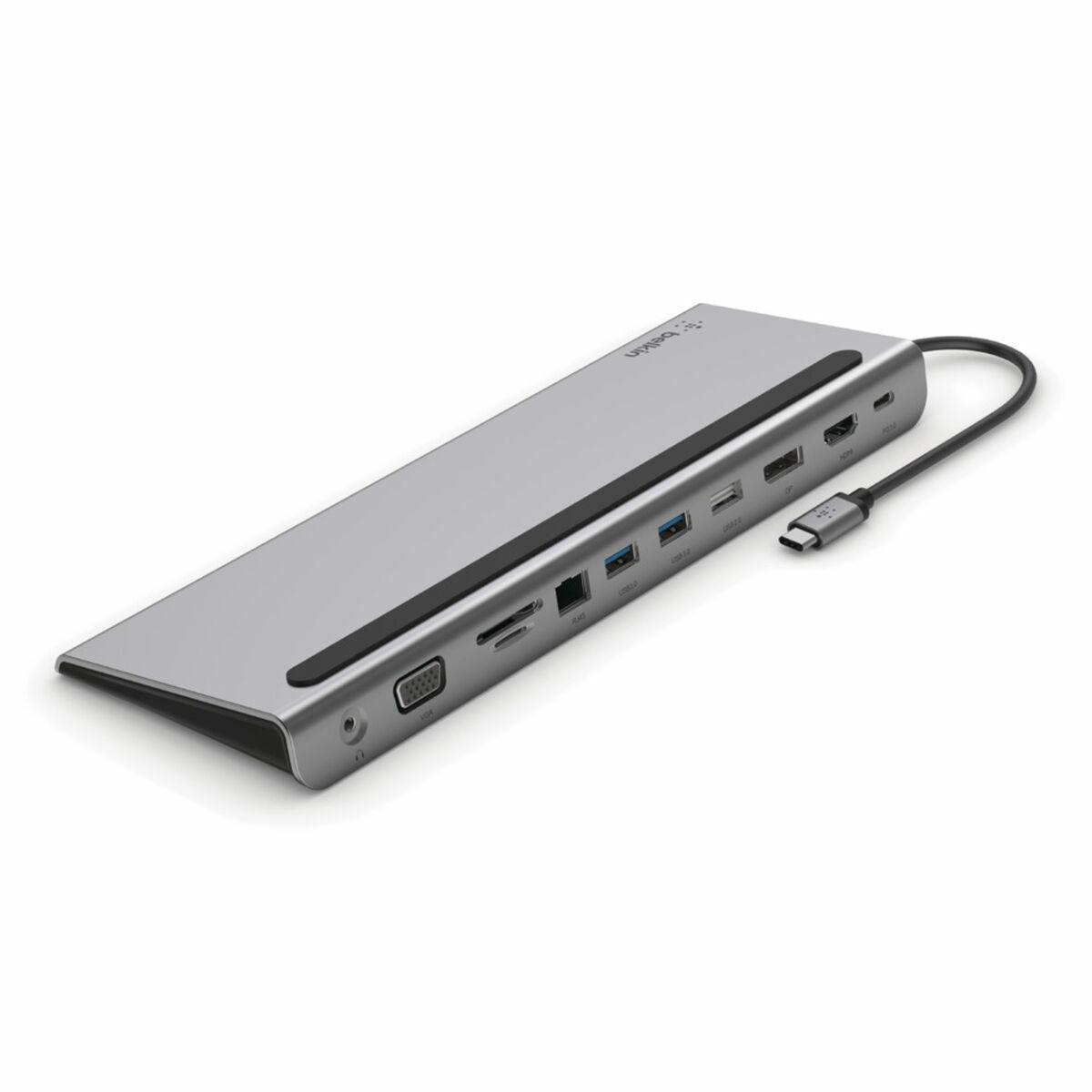 Hub USB Belkin INC004BTSGY 100 W Plateado