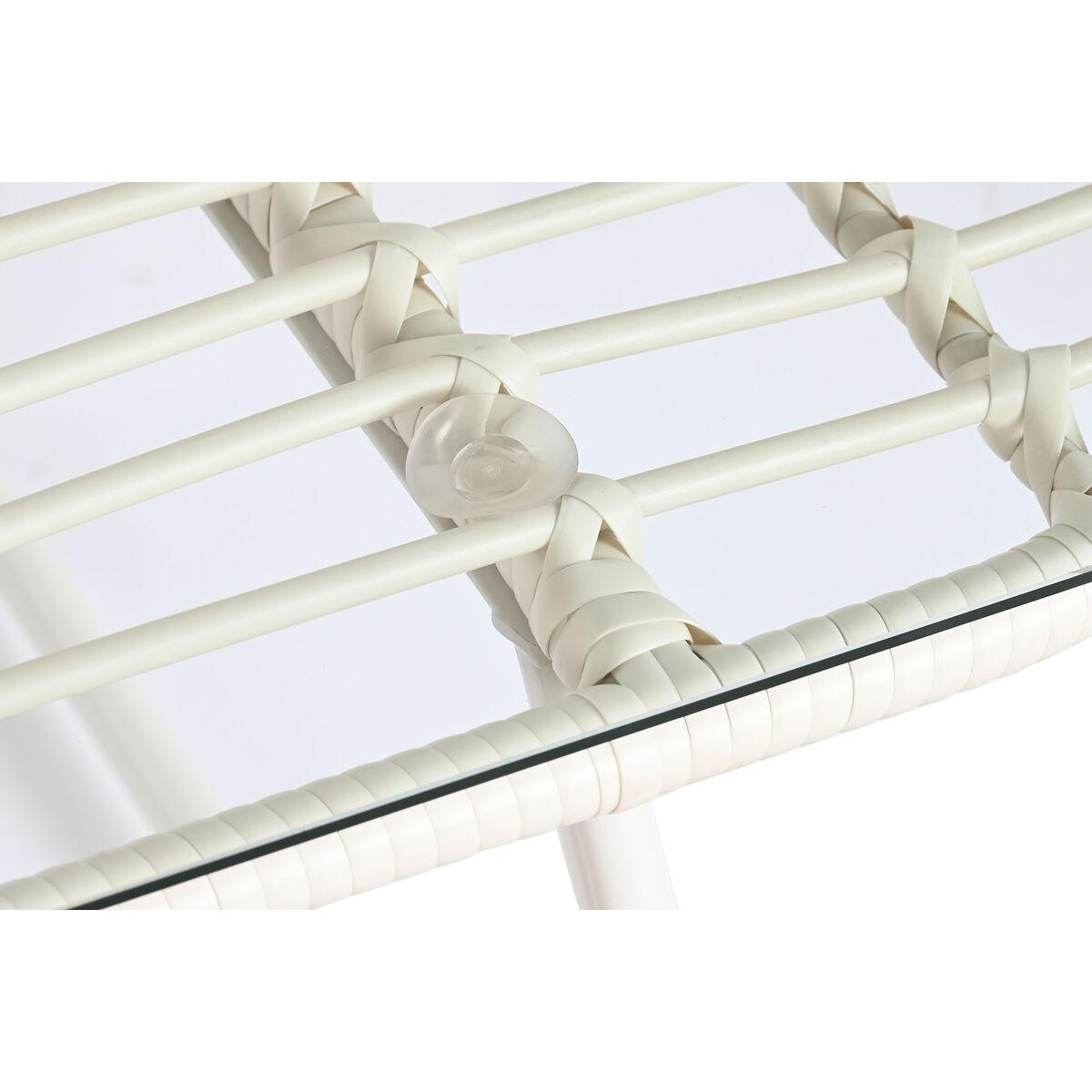 Muebles de Jardín DKD Home Decor Blanco 124 x 74 x 84 cm (4 Piezas)