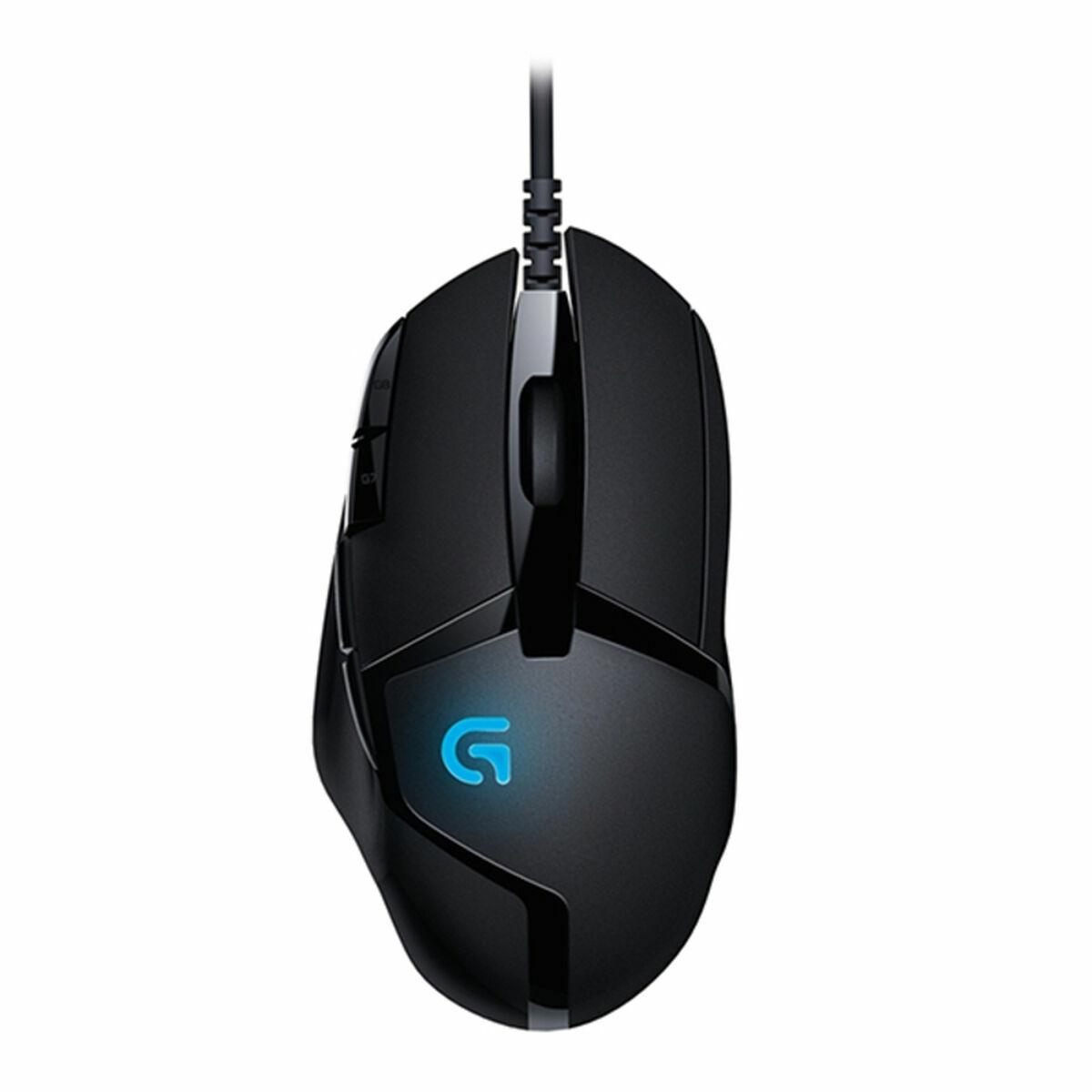Ratón Gaming Logitech G402 USB 4000 dpi 500 ips Negro Monocromo