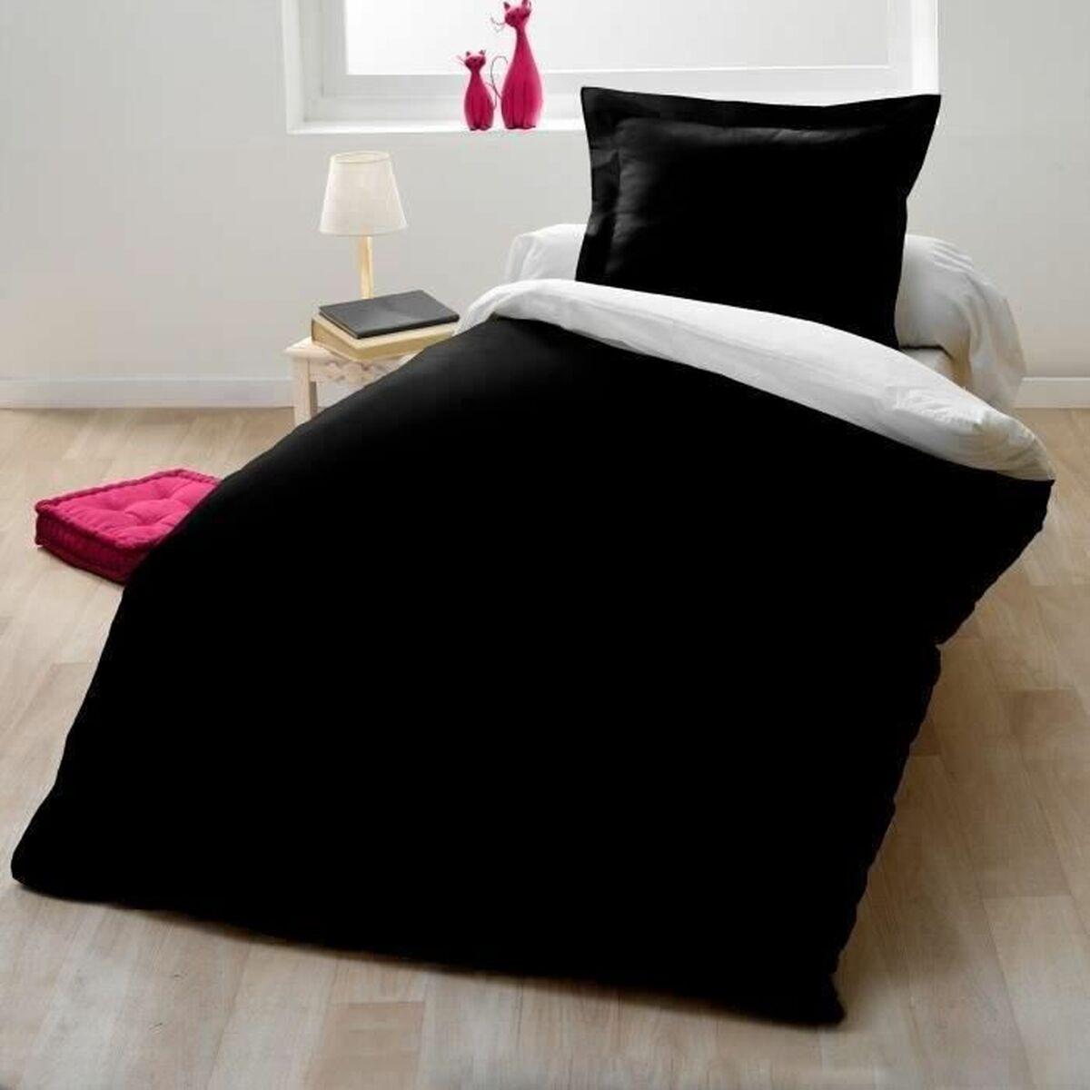 Funda Nórdica Lovely Home Negro Bicolor 140 x 200 cm