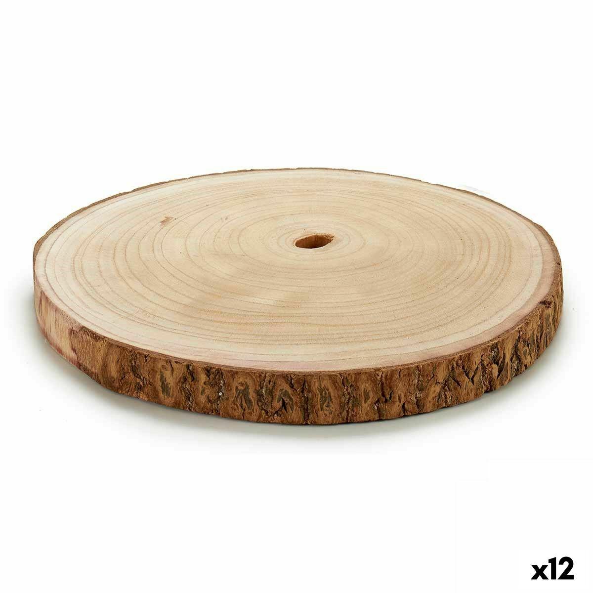 Tronco Decorativo Marrón 30 x 2 x 30 cm (12 Unidades)