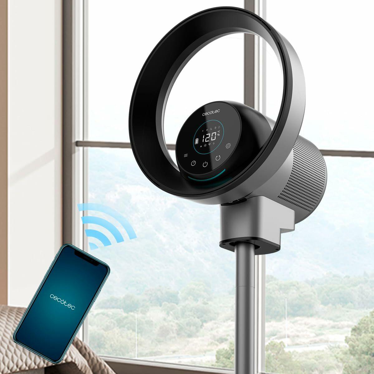 Ventilador de Pie Cecotec TotalPure 2in1 MoonStyle Dark 35 W