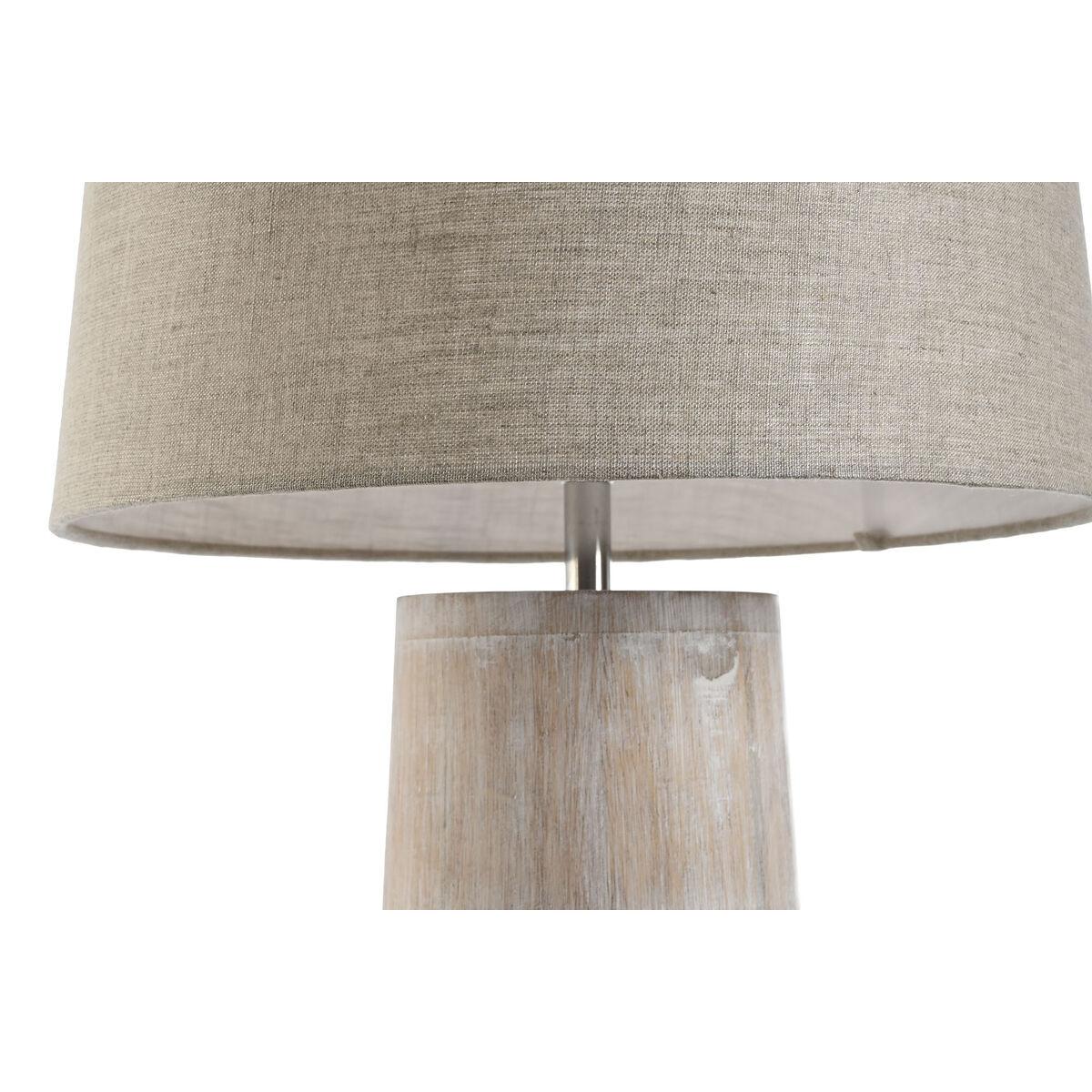 Lámpara de mesa Home ESPRIT Natural Madera de mango 50 W 220 V 35 x 35 x 69 cm