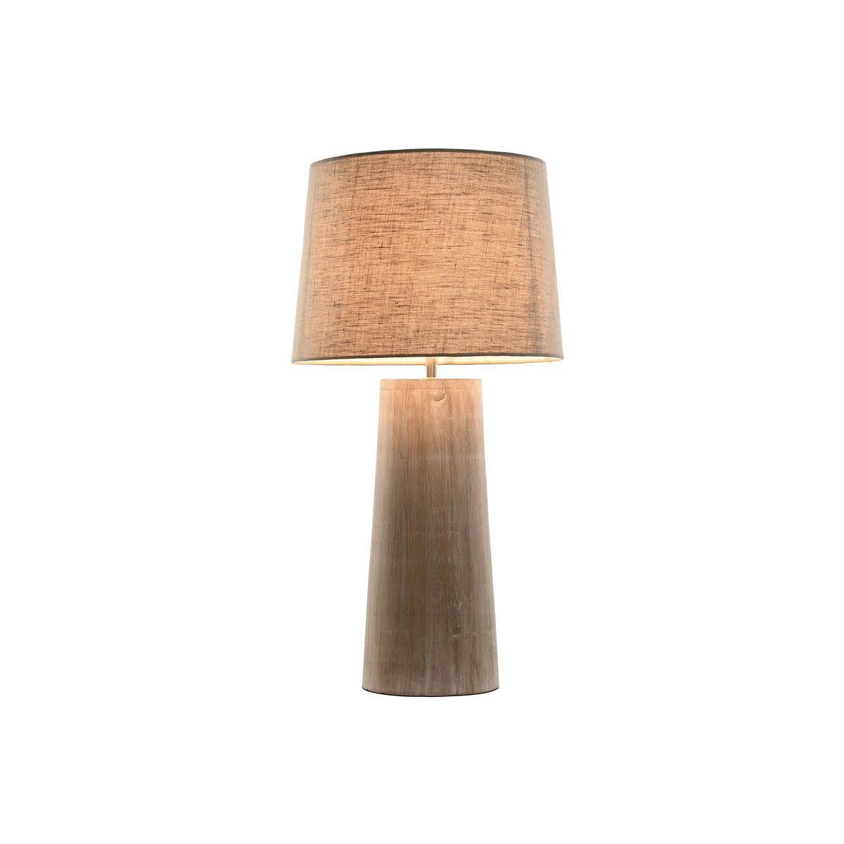 Lámpara de mesa Home ESPRIT Natural Madera de mango 50 W 220 V 35 x 35 x 69 cm