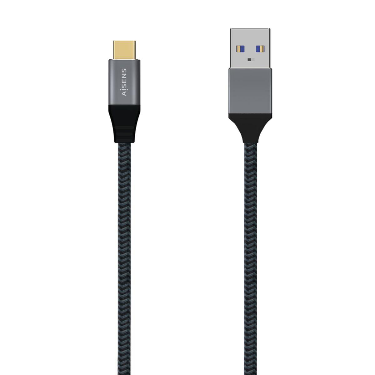 Cable USB A a USB C Aisens A107-0632 1,5 m Gris