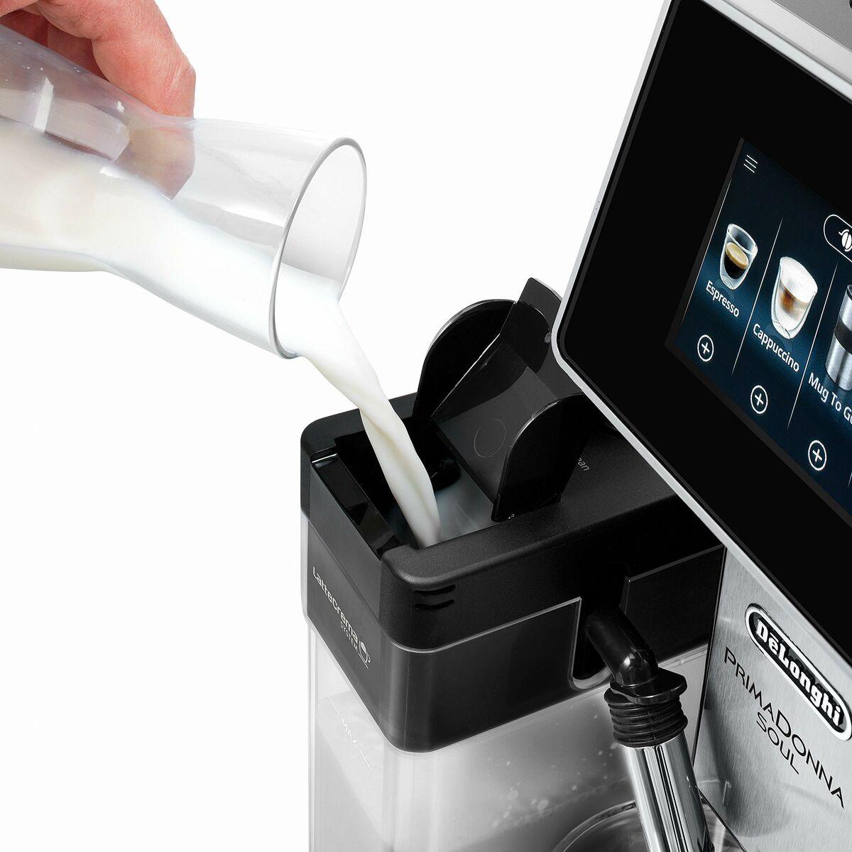 Cafetera Superautomática DeLonghi ECAM 610.75.MB Primadonna Soul Negro 1450 W 2,2 L