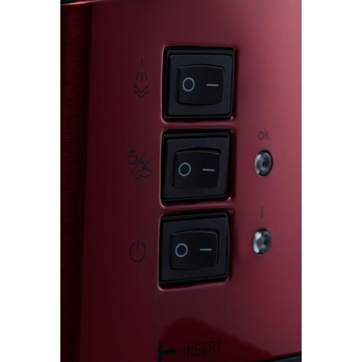 Cafetera Express de Brazo Adler AD 4404r Negro Rojo Plateado 1,6 L