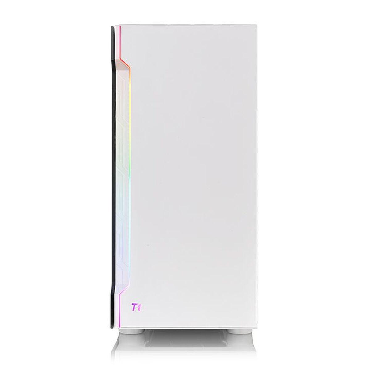 Caja Semitorre ATX THERMALTAKE H200 TG Snow RGB Blanco Negro
