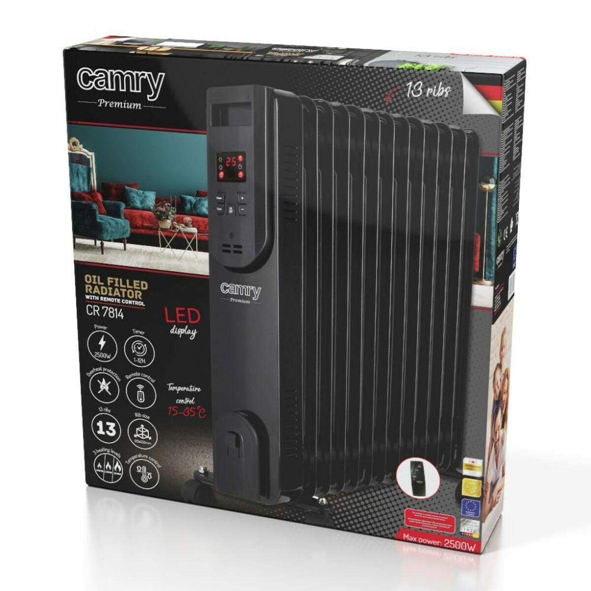 Radiador Adler CR 7814 Negro 2500 W