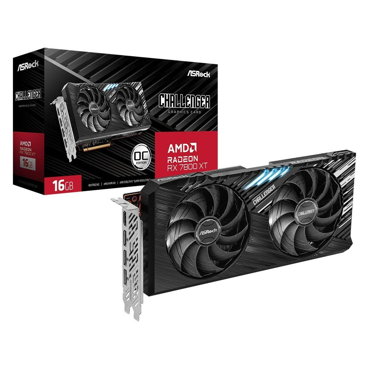Tarjeta Gráfica ASRock RX7800XT CL 16GO AMD AMD RADEON RX 7800 XT 16 GB GDDR6