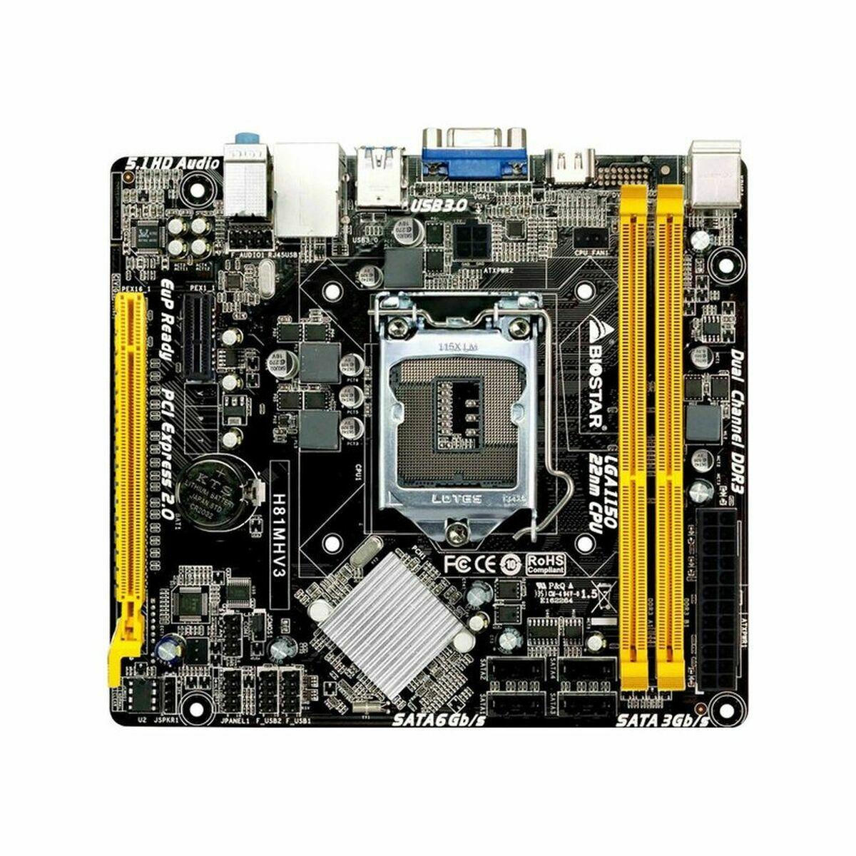 Placa Base Biostar H81MHV3 3.0 H81 Intel H81 LGA 1150