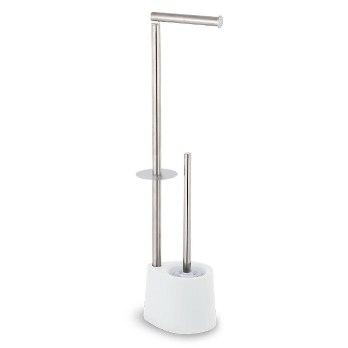 Portarrollos de Papel Higiénico con Soporte para Escobilla Confortime Acero 66 x 22 cm (4 Unidades)