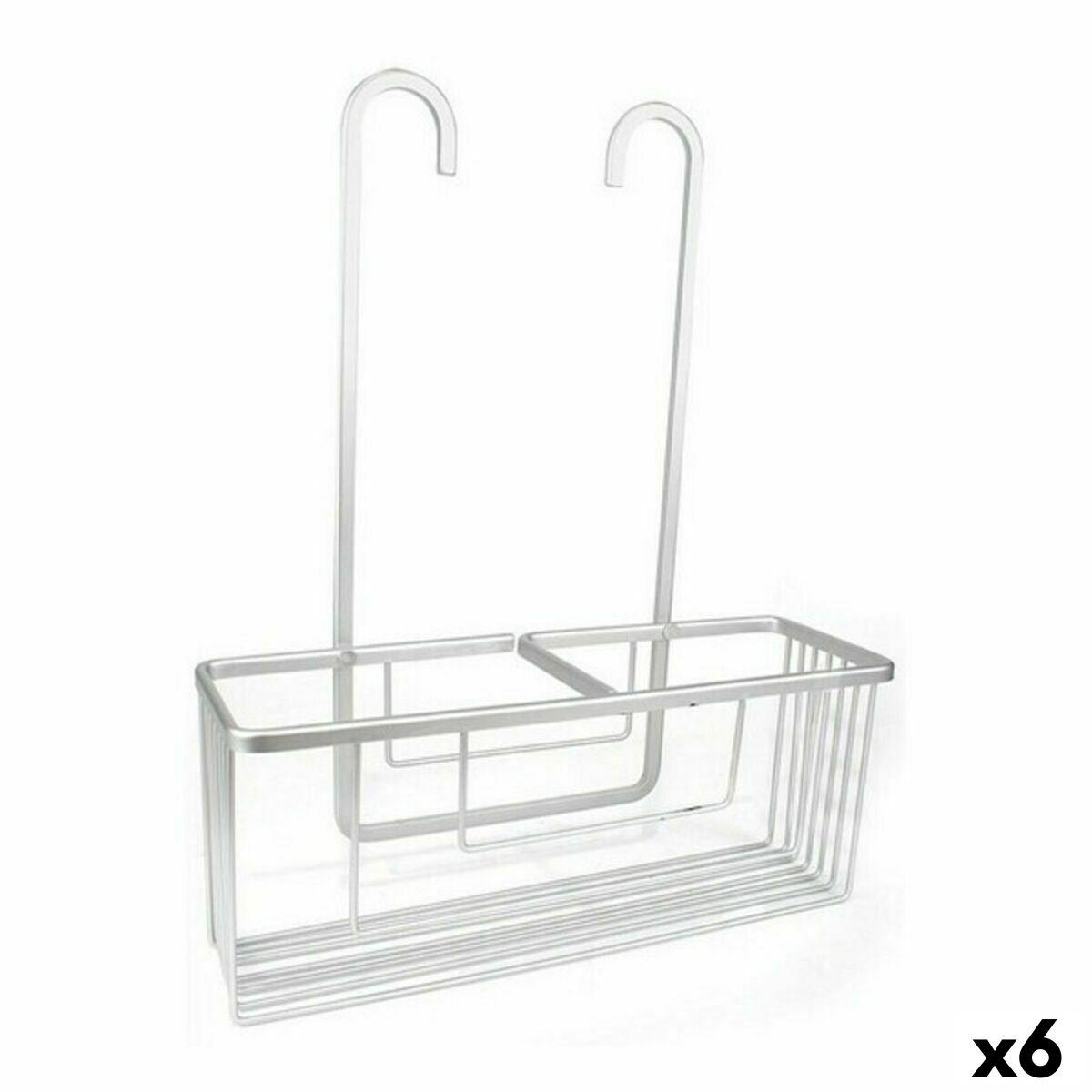 Estantería de Baño Confortime Alluma Plateado Aluminio 35,7 x 12,7 x 44,5 cm (6 Unidades)