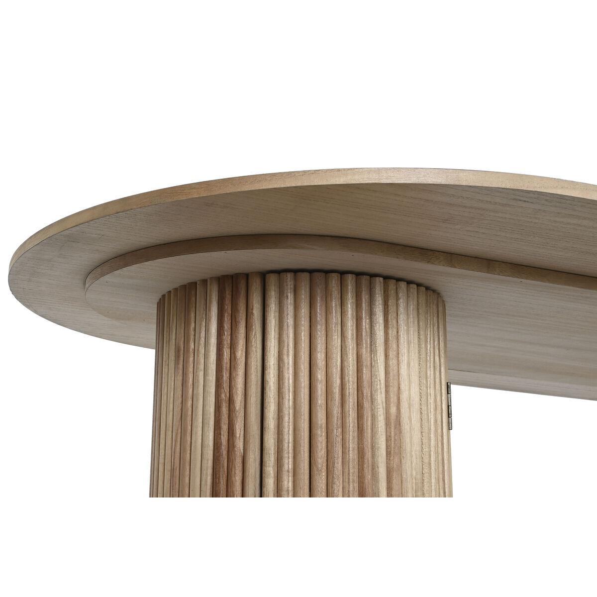 Mesa de Comedor Home ESPRIT Natural Madera de Paulonia Madera MDF 180 x 90 x 75 cm