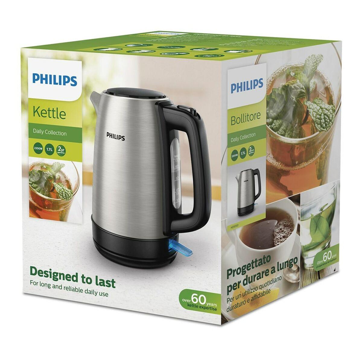 Hervidor Philips HD9350/90 Gris 2200 W 1,7 L Acero Inoxidable Polipropileno