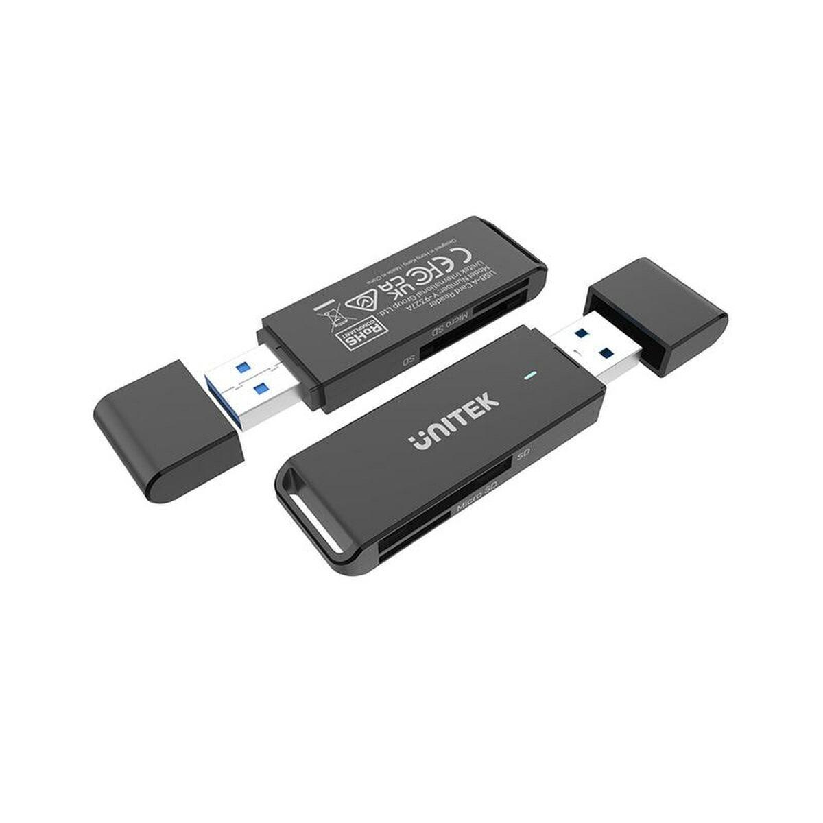 Lector de Tarjetas Externo Unitek Y-9327A Negro