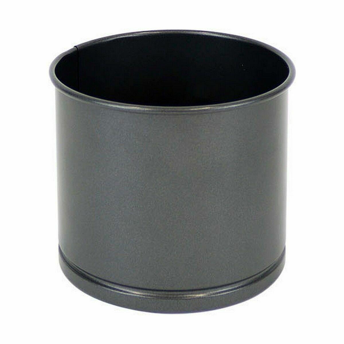 Molde Desmontable Quttin Acero al carbono Negro 12 x 10 cm (12 Unidades)