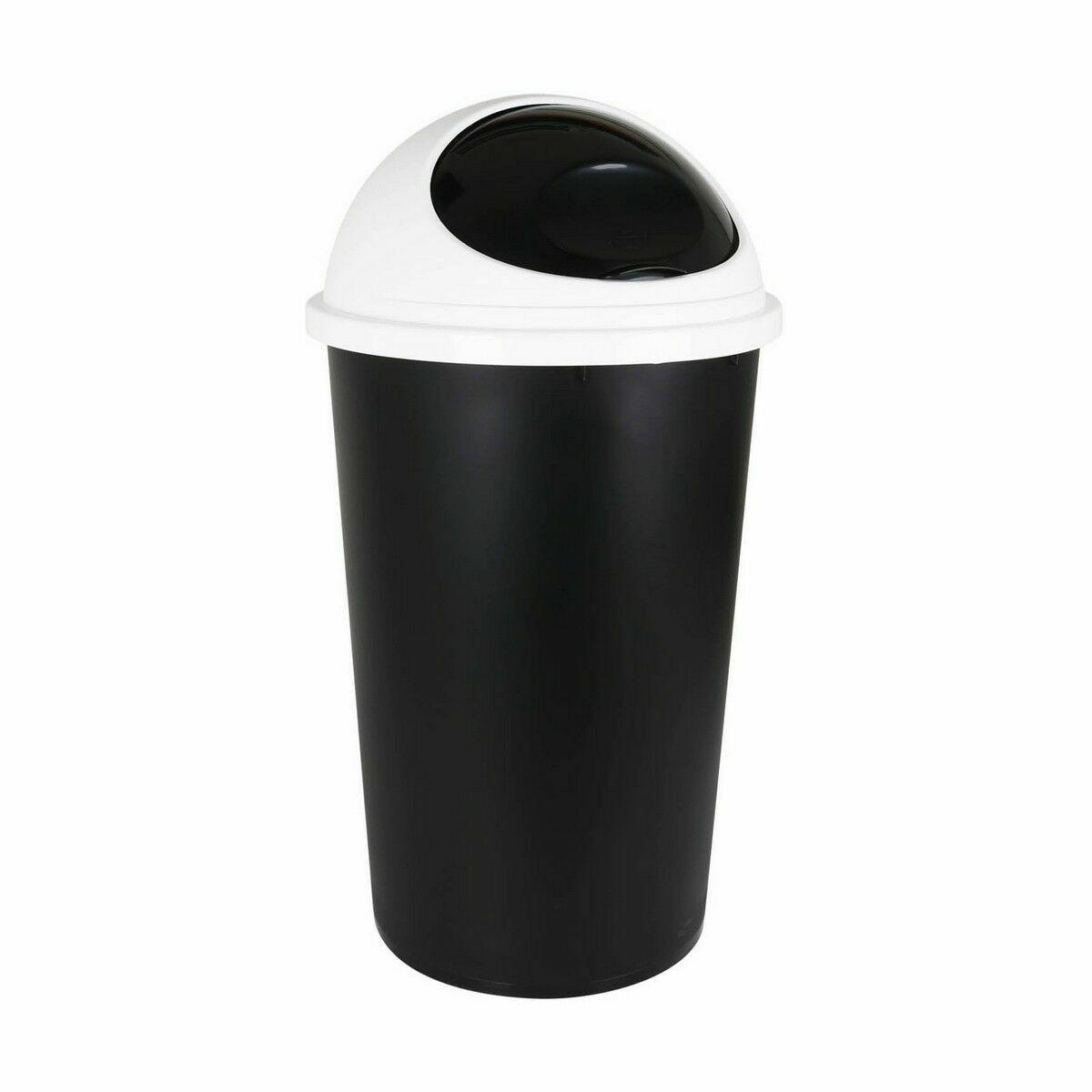Cubo para la Basura Tontarelli Big hoop Blanco Negro 45 L (10 Unidades)