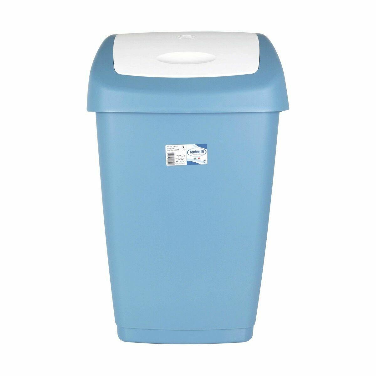 Papelera Tontarelli Aurora Basculante Azul 55 L (6 Unidades)