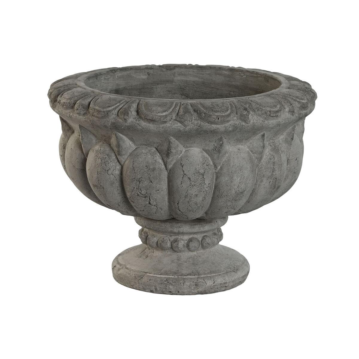 Centro de Mesa Home ESPRIT Gris Romántico Acabado envejecido 39 x 39 x 28 cm