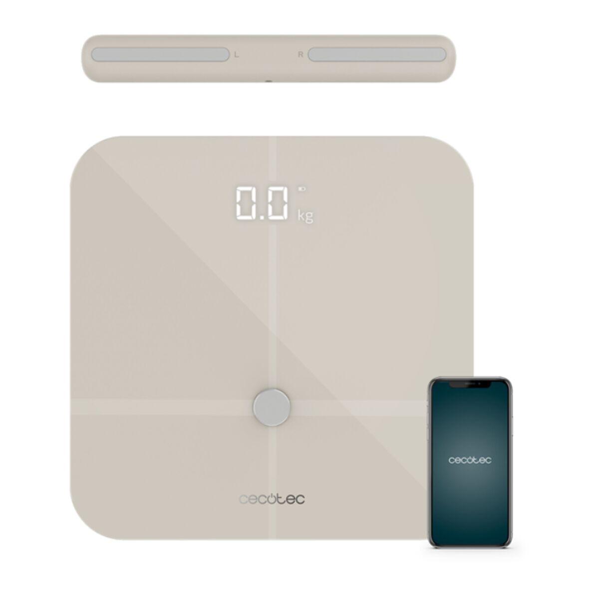 Báscula Digital de Baño Cecotec 04264 Beige Cristal Templado