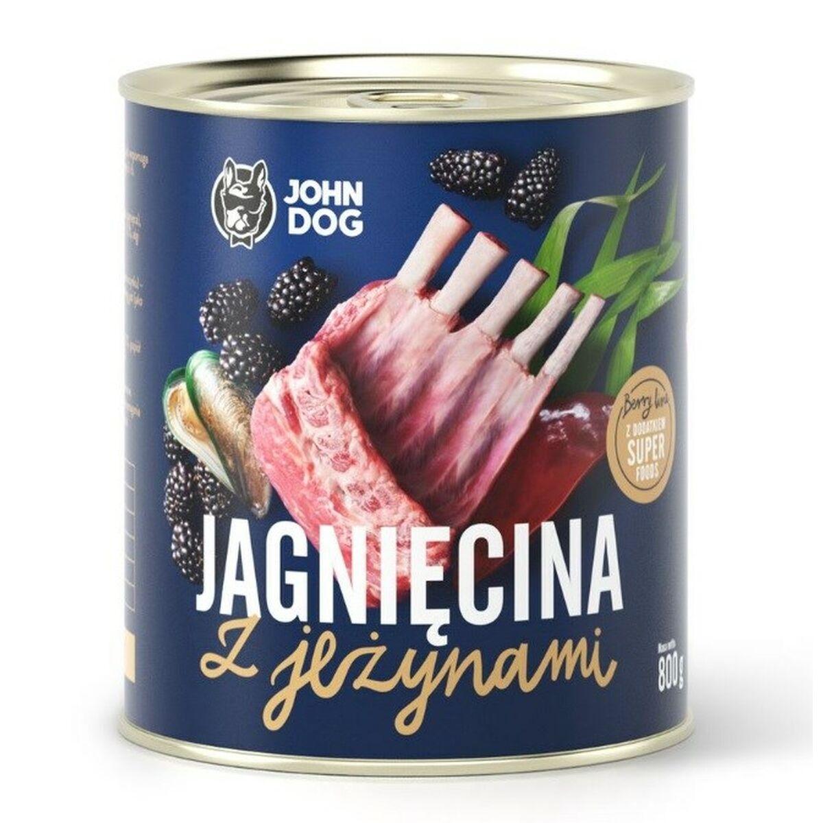 Comida húmeda John Dog                                 Mora Cordero 6 x 800 g
