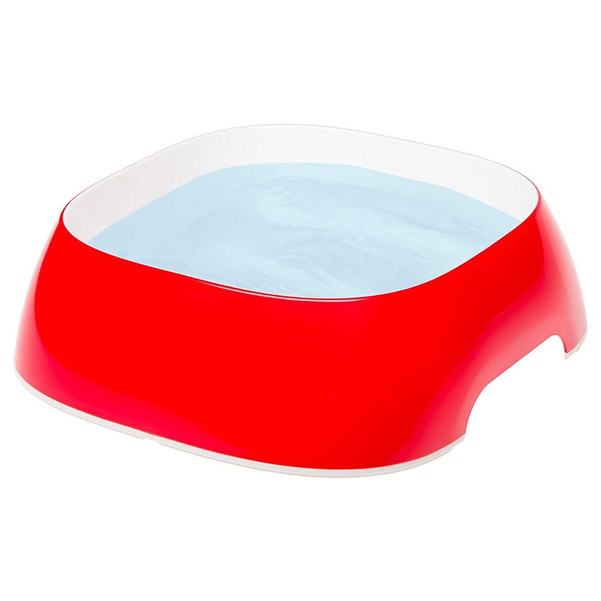 Comedero para Mascotas Ferplast Glam Blanco Negro Rojo Plástico 1,2 L 34,5 x 7 x 22,5 cm
