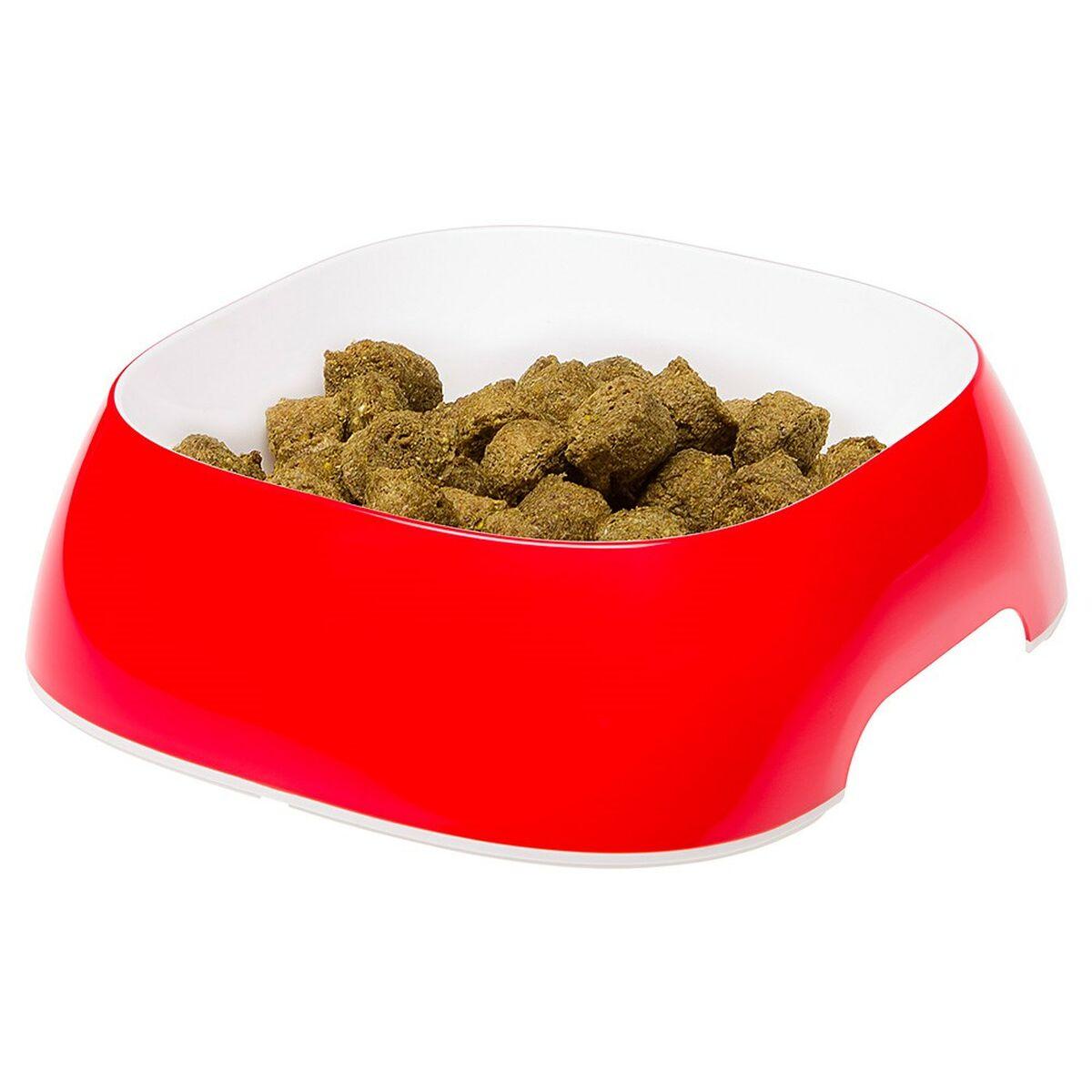 Comedero para Mascotas Ferplast Glam Blanco Negro Rojo Plástico 1,2 L 34,5 x 7 x 22,5 cm