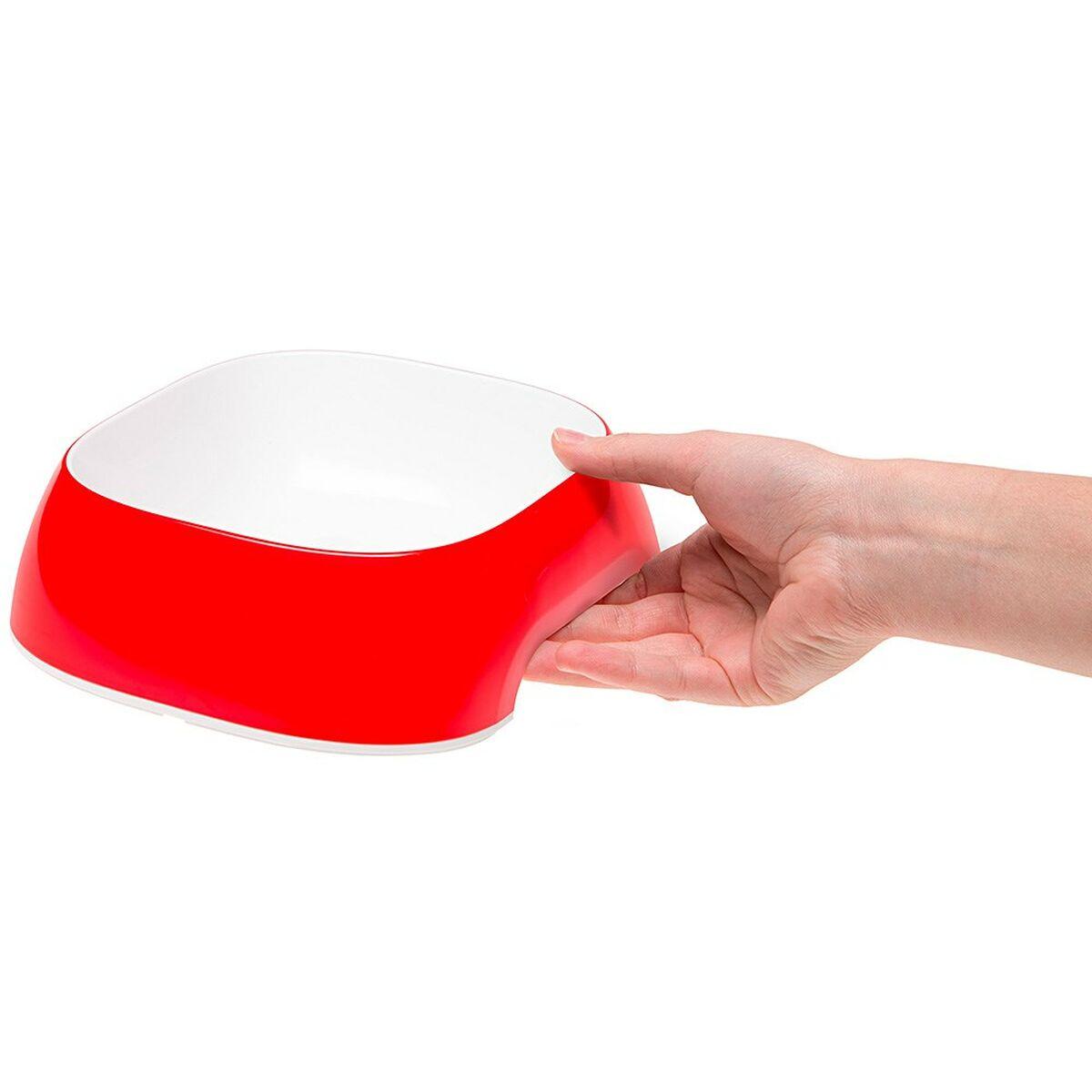 Comedero para Mascotas Ferplast Glam Blanco Negro Rojo Plástico 1,2 L 34,5 x 7 x 22,5 cm