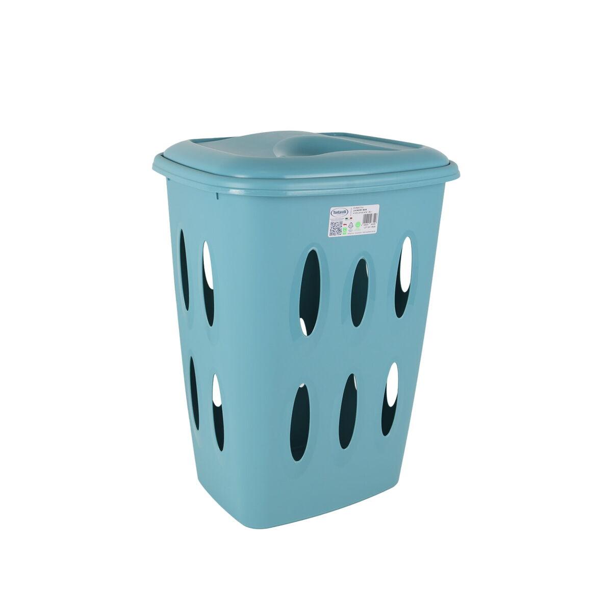Cesto para la Ropa Sucia Tontarelli Laundry Azul 41 x 33,2 x 54,5 cm (12 Unidades)