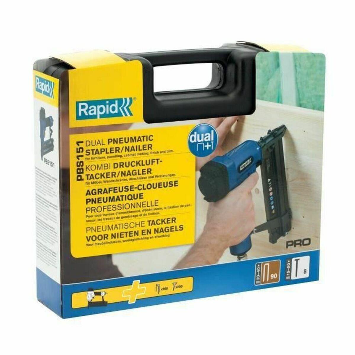 Grapadora Rapid 5000103 Amarillo Azul Negro