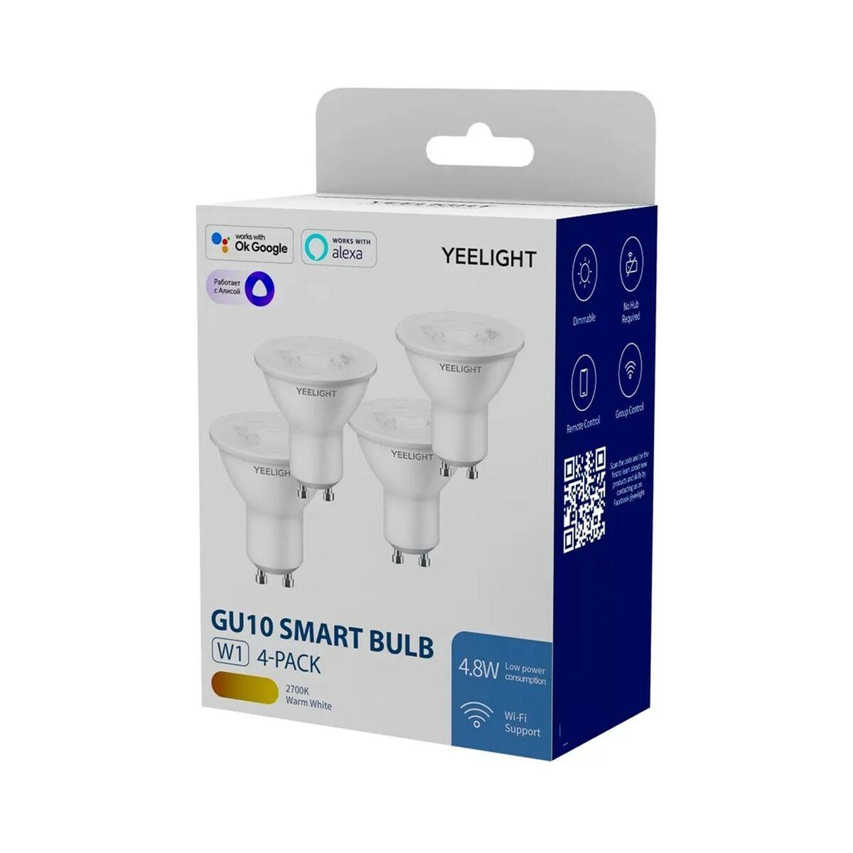 Bombilla LED Yeelight YLDP004-4pcs Blanco Sí 80 GU10 350 lm