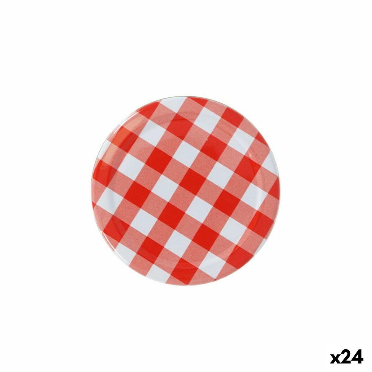 Set de tapas Sarkap   Vichy 6 Piezas 8 x 0,8 cm (24 Unidades)