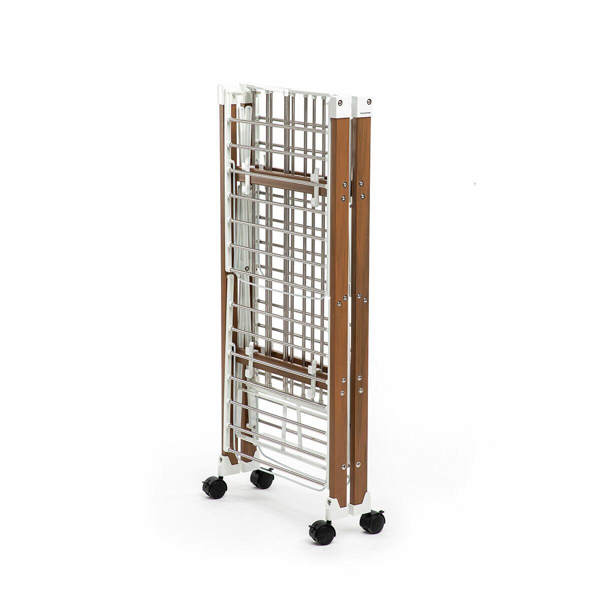 Tendedero Plegable Vertical con Ruedas Dreeyl InnovaGoods 38 Barras Blanco (Reacondicionado A)