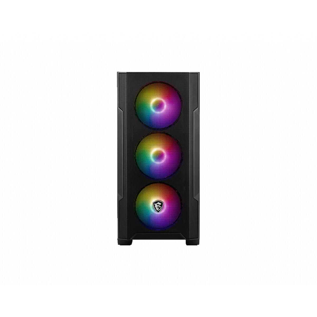 Caja Semitorre ATX MSI MAG FORGE M100R Blanco Negro Multicolor