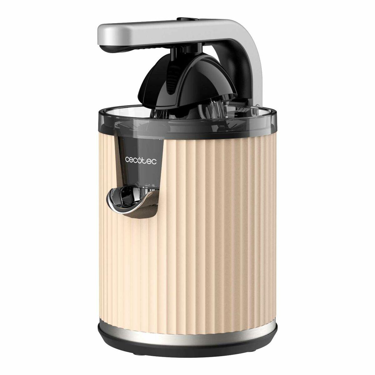 Exprimidor Eléctrico Cecotec Xqueeze RetroJuice 600 Beige 600 W